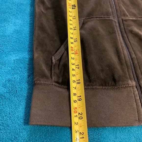 Juicy Couture 90s Velour Pants 30 x 33 Zip Up Hoodie Tracksuit - Picture 9 of 14